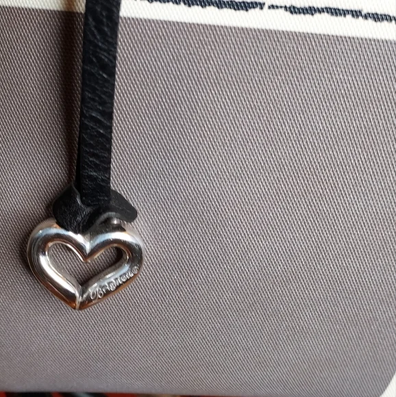 Brighton Celebrates Vera Limited Edition,Buff/Black Color Block Satchel. - Picture 10 of 13